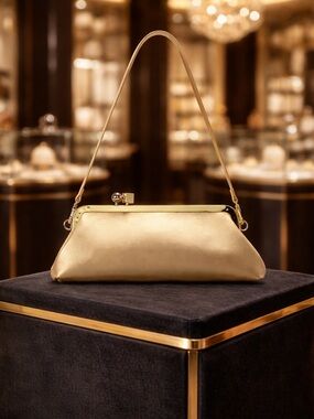✨ Elevated Elegance Shoulder Bag – Luxe Matte Gold ✨